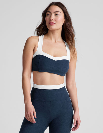 Beyond Yoga Spacedye Trophy Bra: Sweetheart Neckline, Medium Support Top