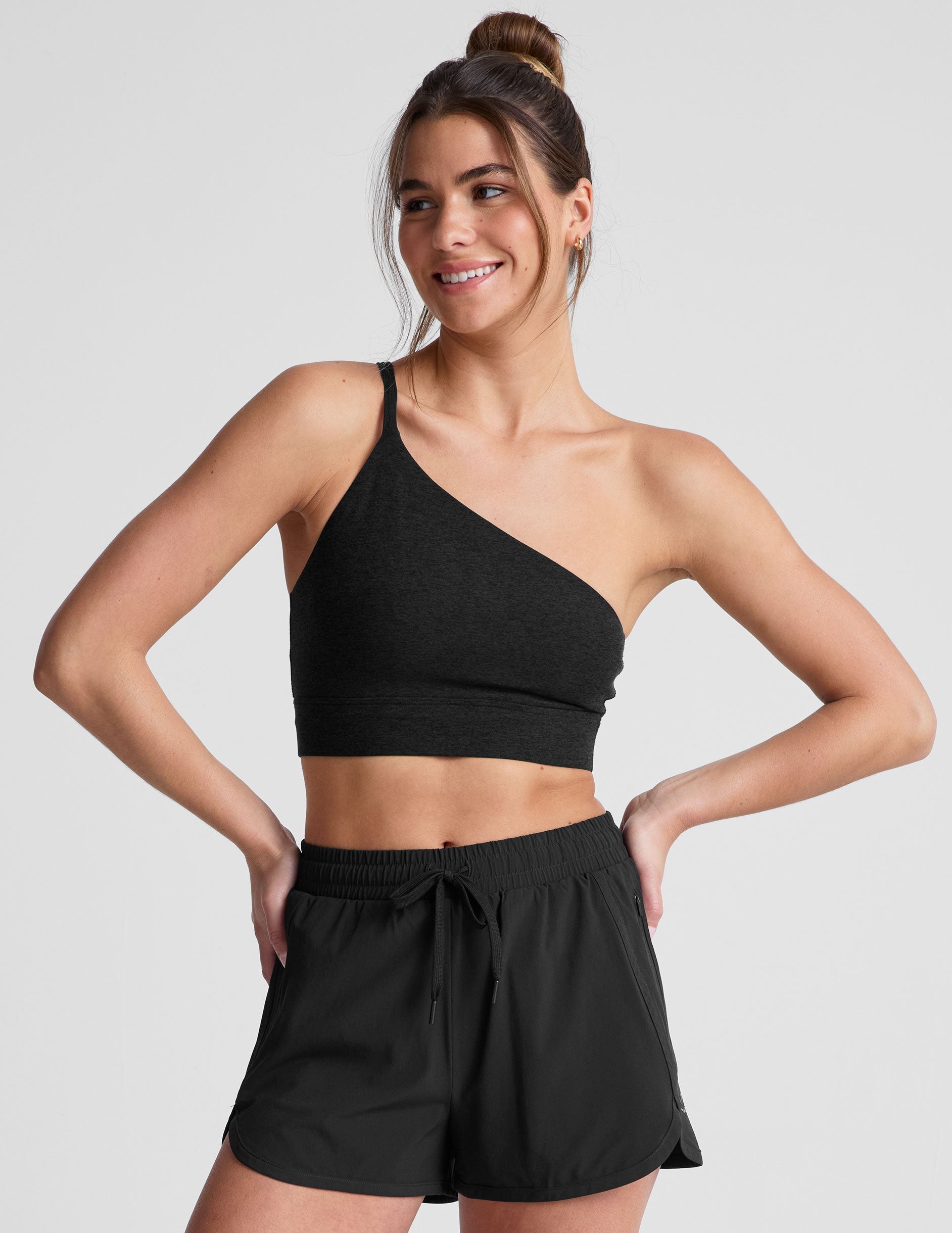 Beyond Yoga Spacedye One Shoulder Long Line Bra for Active Women
