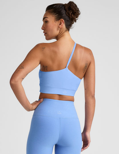 Ultra-Soft Spacedye One Shoulder Long Line Bra for Yoga & Pilates