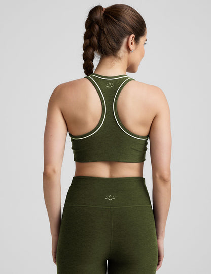 Beyond Yoga Spacedye Ready Bra: Supportive Scoop Neck Racerback with Retro Piping