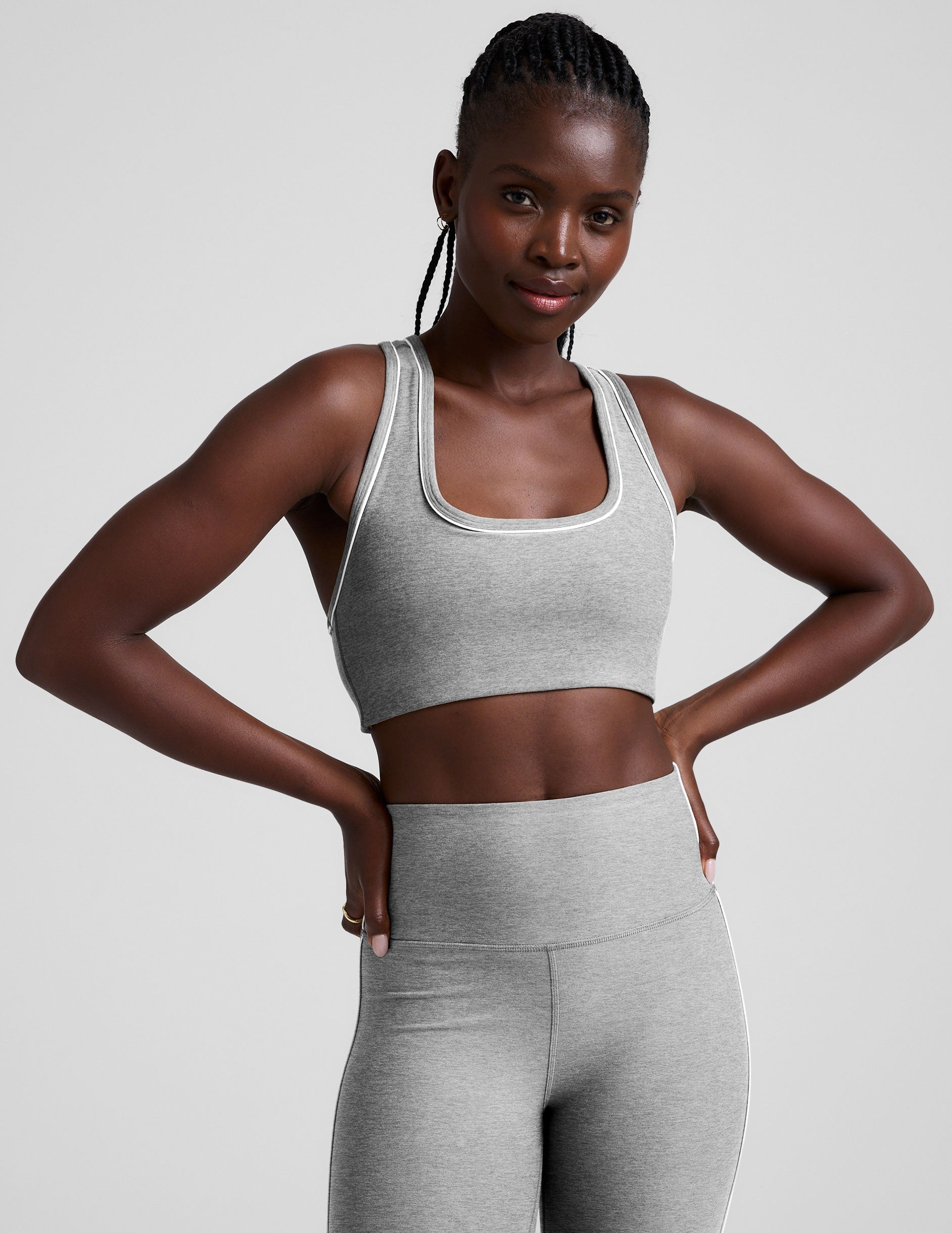 Spacedye Scoop Neck Racerback Bra - Supportive, Flexible, Stylish Activewear