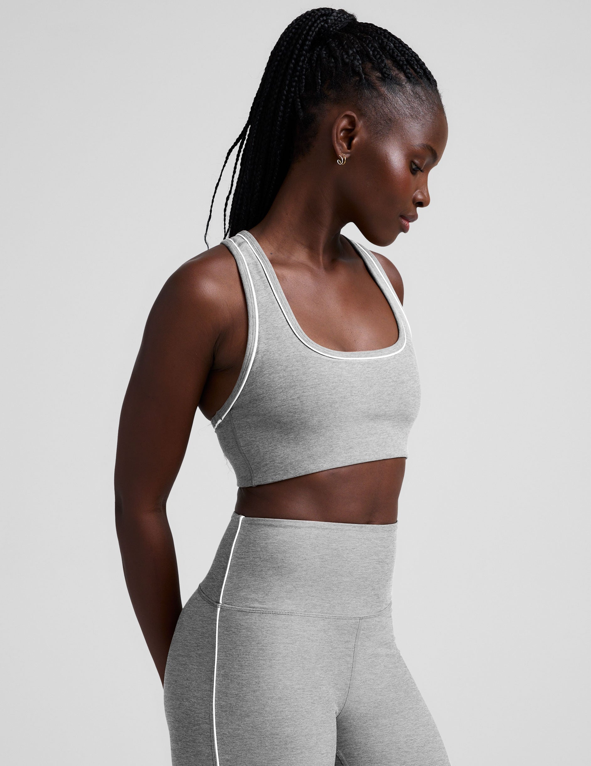 Spacedye Scoop Neck Racerback Bra - Supportive, Flexible, Stylish Activewear