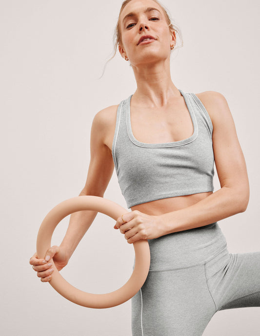 Spacedye Scoop Neck Racerback Bra - Supportive, Flexible, Stylish Activewear