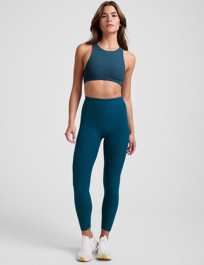Beyond Yoga Spacedye High-Neck Racerback Sports Bra for Active Lifestyles