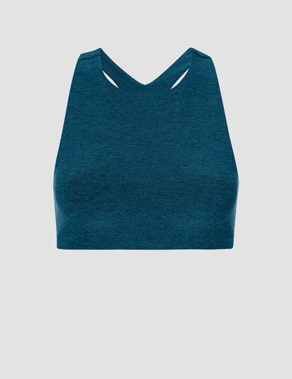 Beyond Yoga Spacedye High-Neck Racerback Sports Bra for Active Lifestyles