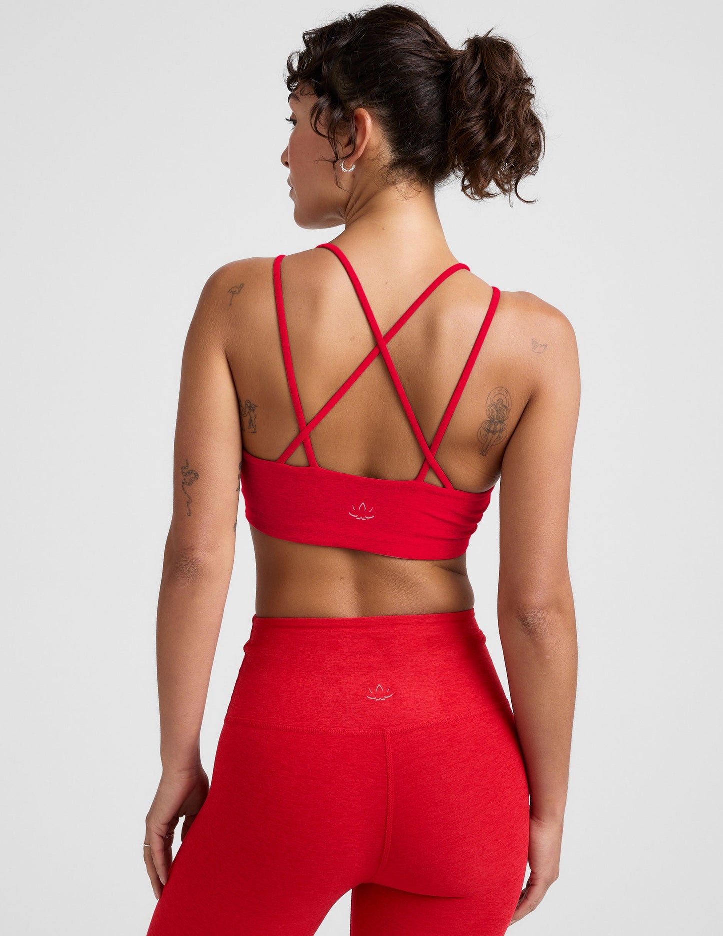 Beyond Yoga Spacedye V-Neck Crisscross Back Bra Top - Support and Comfort Activewear