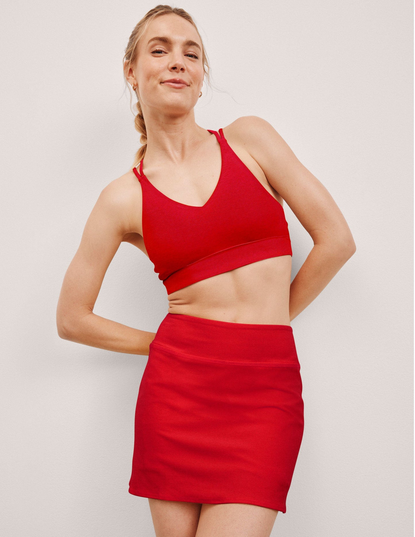 Beyond Yoga Spacedye V-Neck Crisscross Back Bra Top - Support and Comfort Activewear