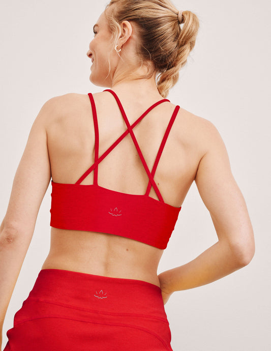 Beyond Yoga Spacedye V-Neck Crisscross Back Bra Top - Support and Comfort Activewear