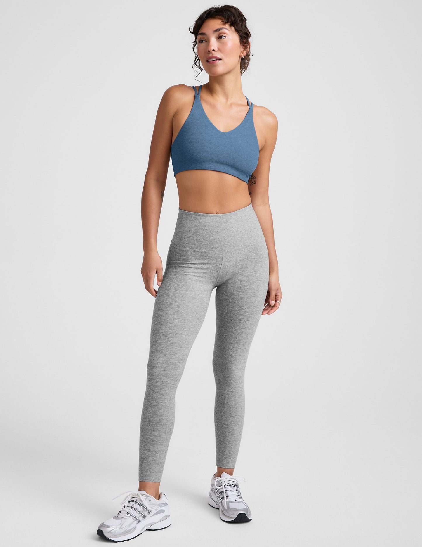 Beyond Yoga Spacedye V-Neck Crisscross Strap Sports Bra for Women