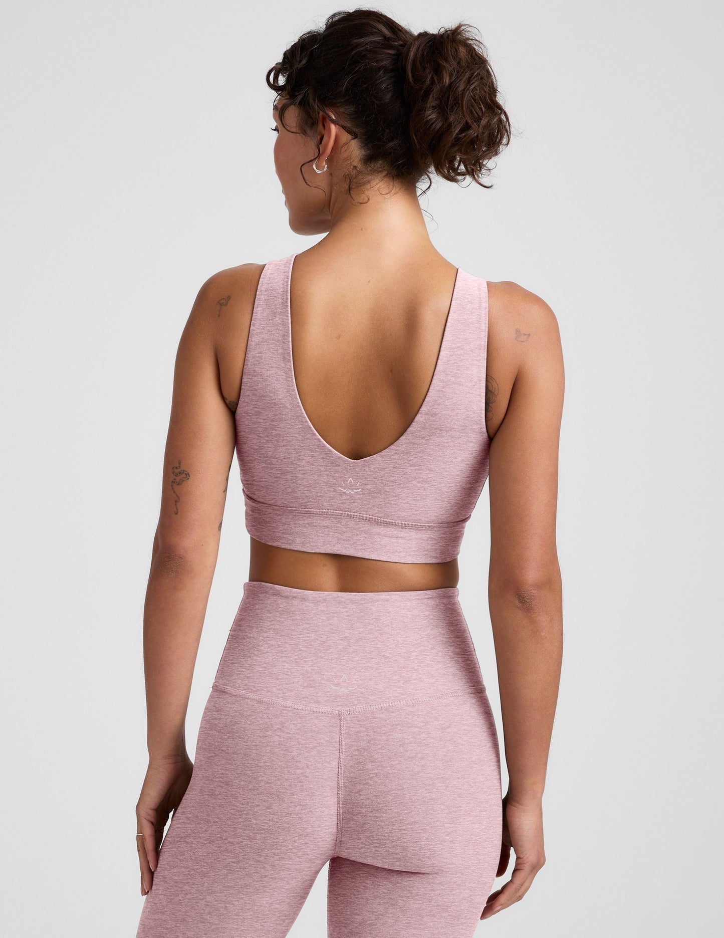 Soft Spacedye Long Line Bra: V-Neck, Built-in Support, Ultimate Comfort