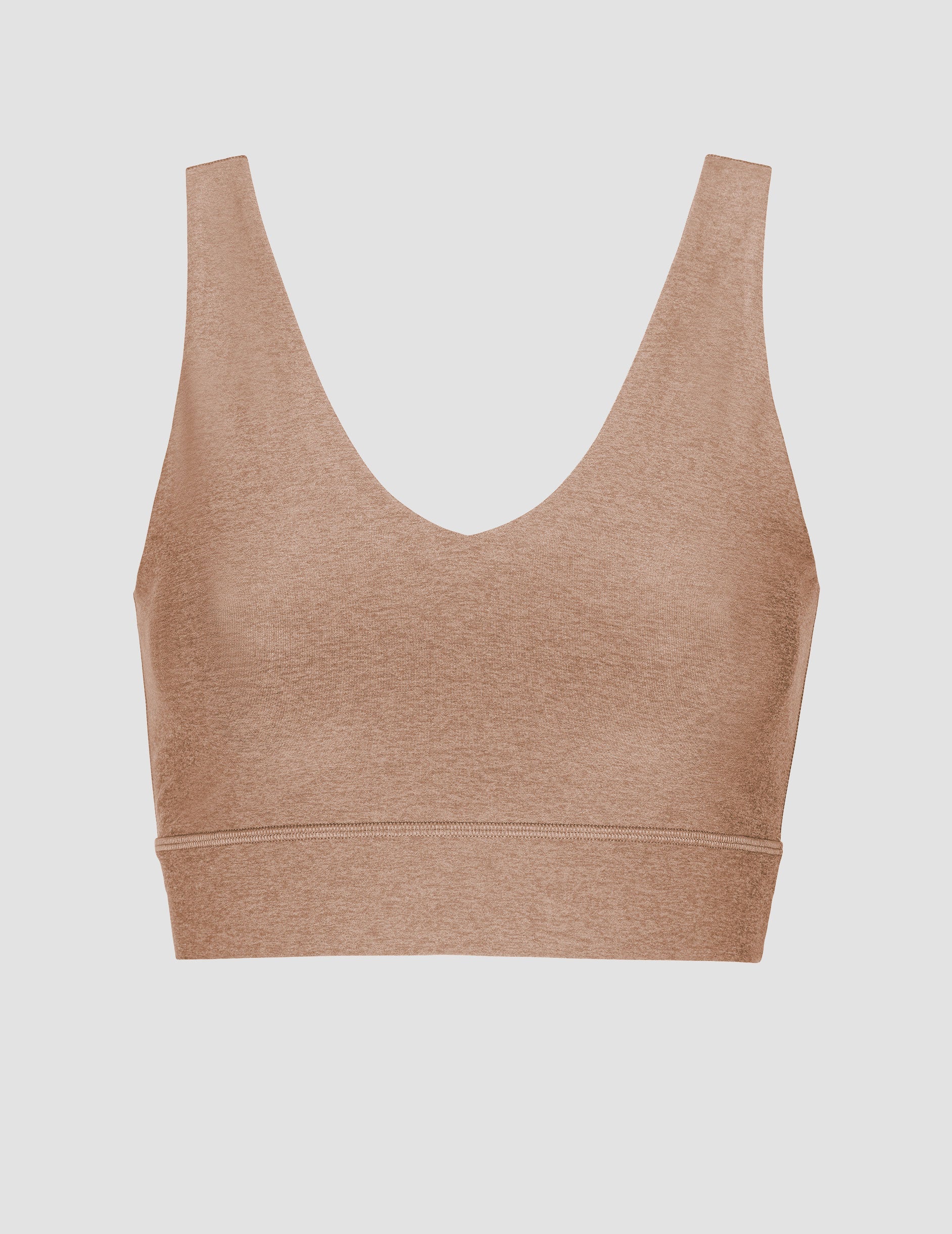 Ultimate Comfort Spacedye Deep V-Neck Long Line Bra: Everyday Softness & Support