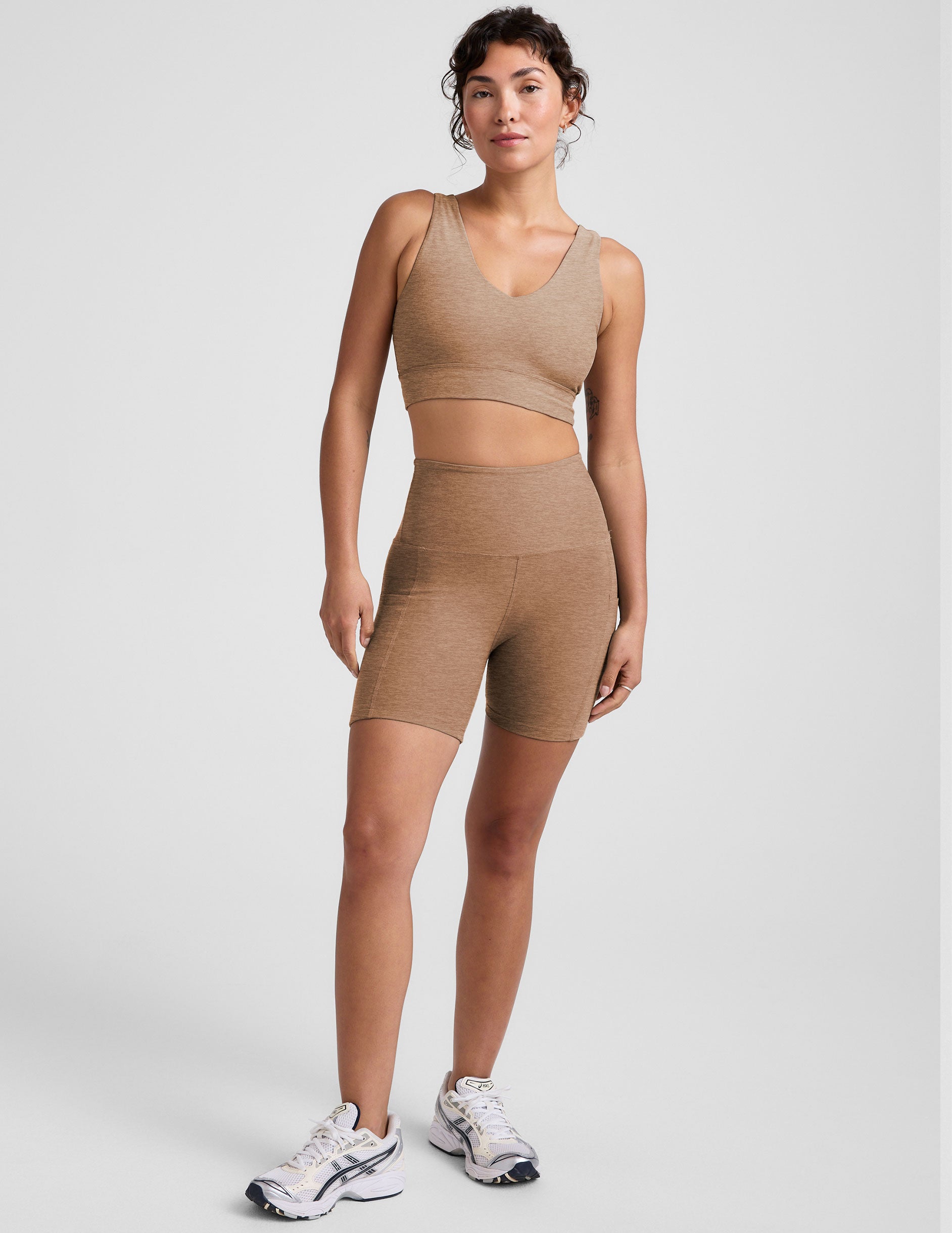 Ultimate Comfort Spacedye Deep V-Neck Long Line Bra: Everyday Softness & Support