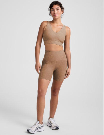 Ultimate Comfort Spacedye Deep V-Neck Long Line Bra: Everyday Softness & Support