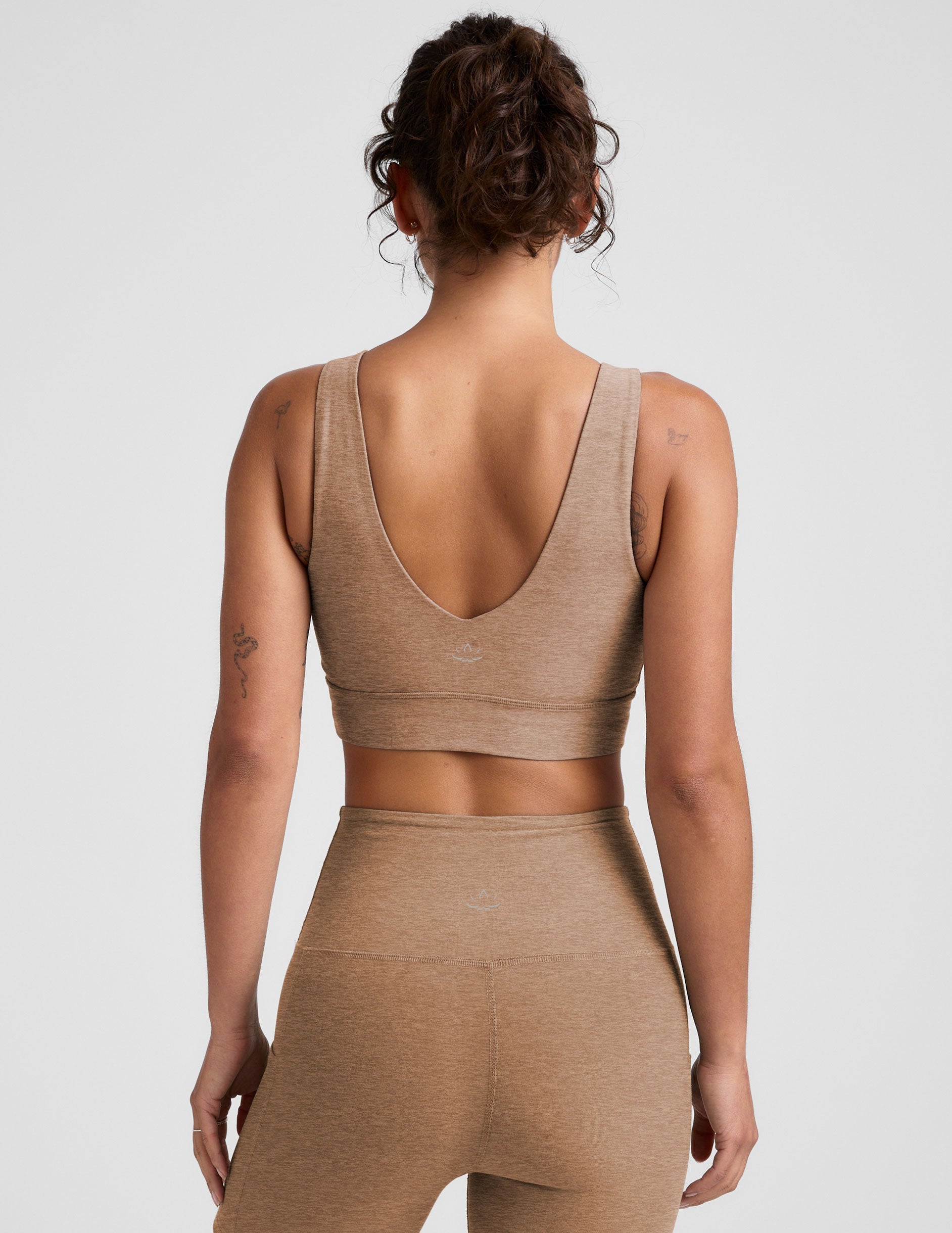 Ultimate Comfort Spacedye Deep V-Neck Long Line Bra: Everyday Softness & Support