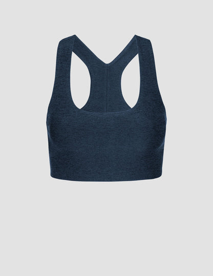 Comfortable Spacedye Simplicity Long Line Racerback Bra 2.0 for Medium Support