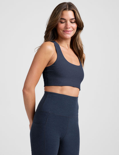 Comfortable Spacedye Simplicity Long Line Racerback Bra 2.0 for Medium Support