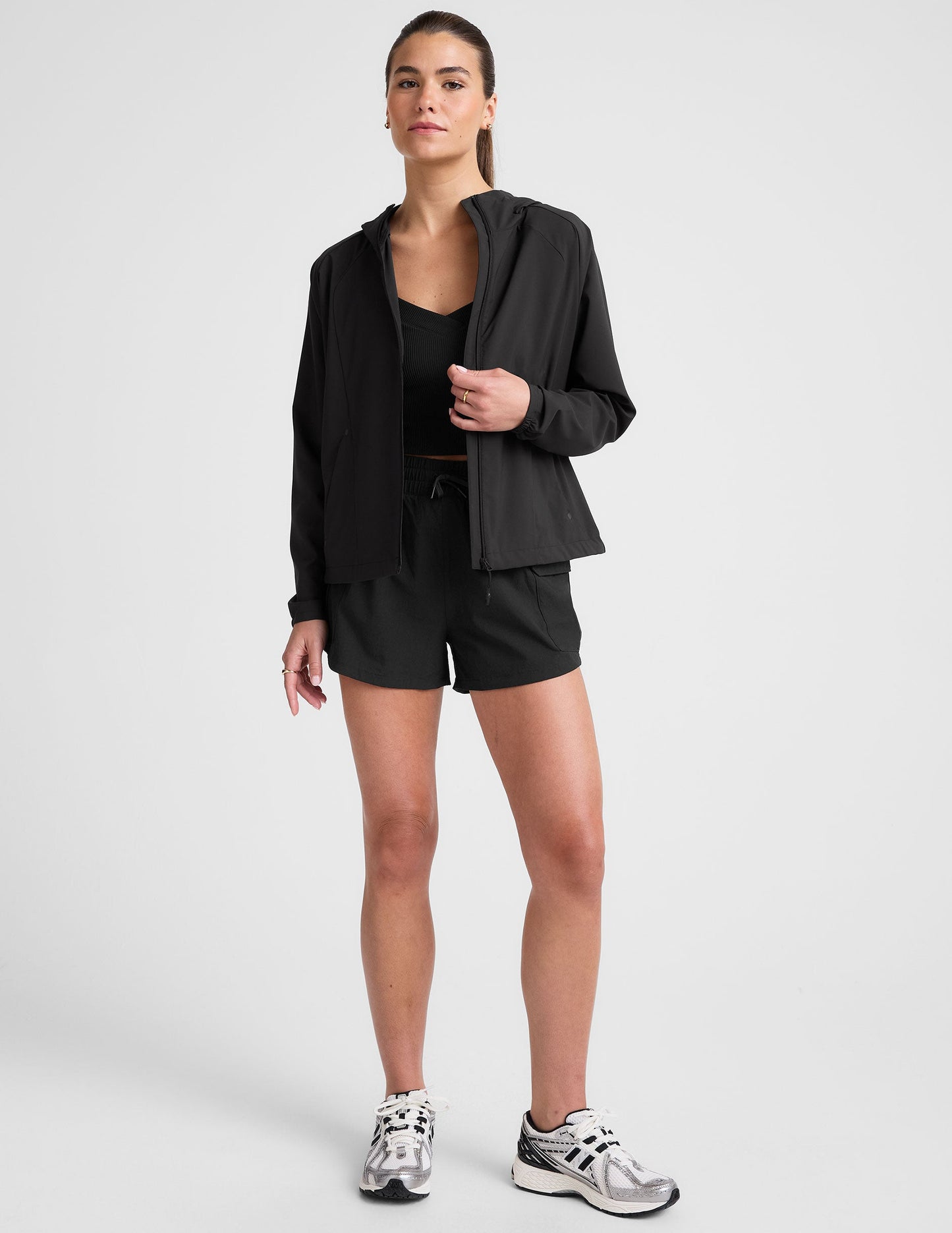 Lightweight Packable Cross Country Jacket for Women with Zipper Pockets