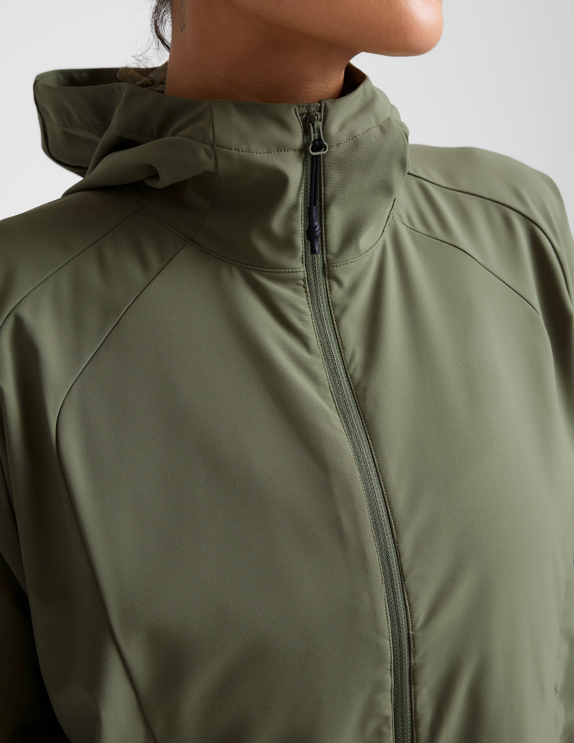 Women's Lightweight Packable Cross Country Jacket - Hooded Full-Zip Active Travel Gear