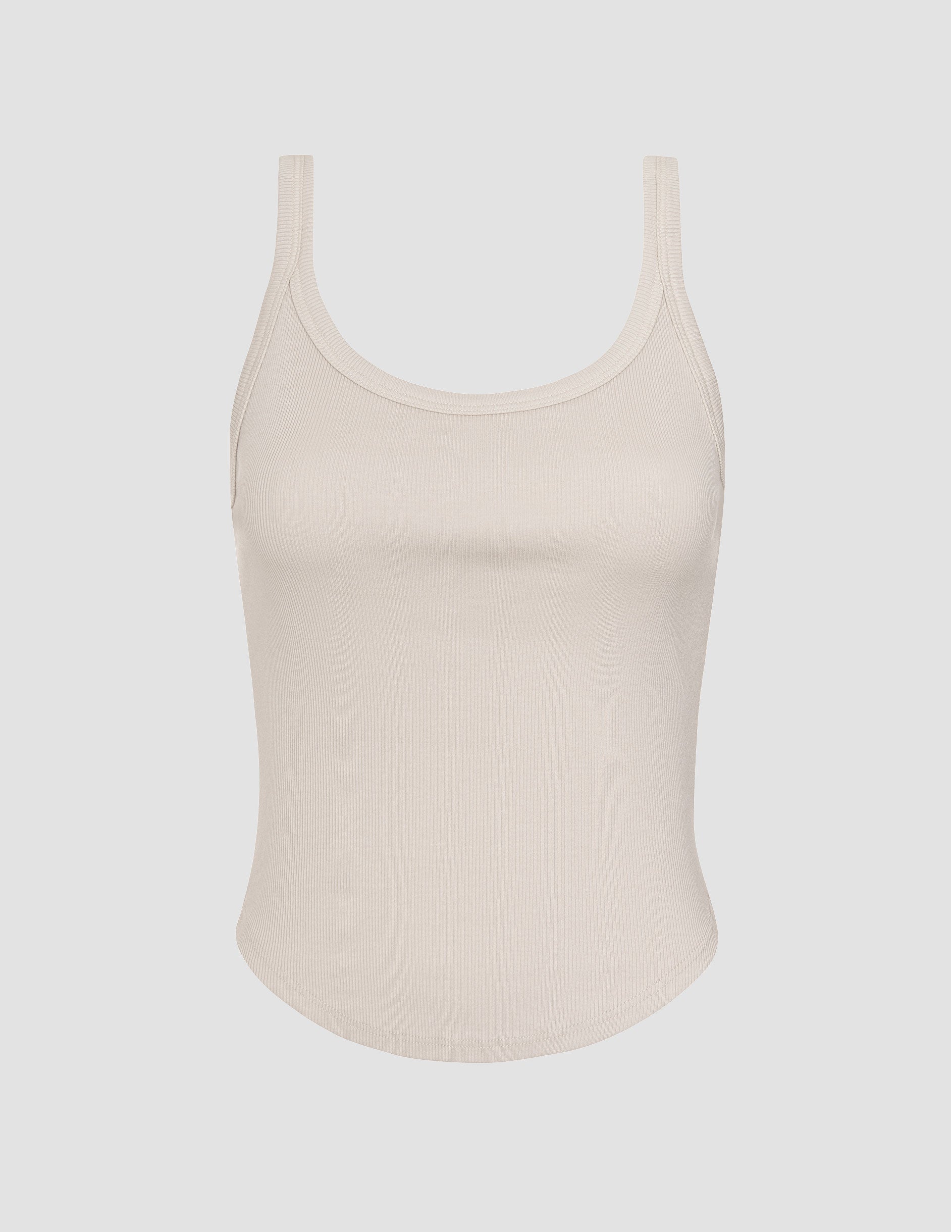 Beyond Yoga Ribbed Classic Scoop Neck Tank Top, Built-in Bra Comfort