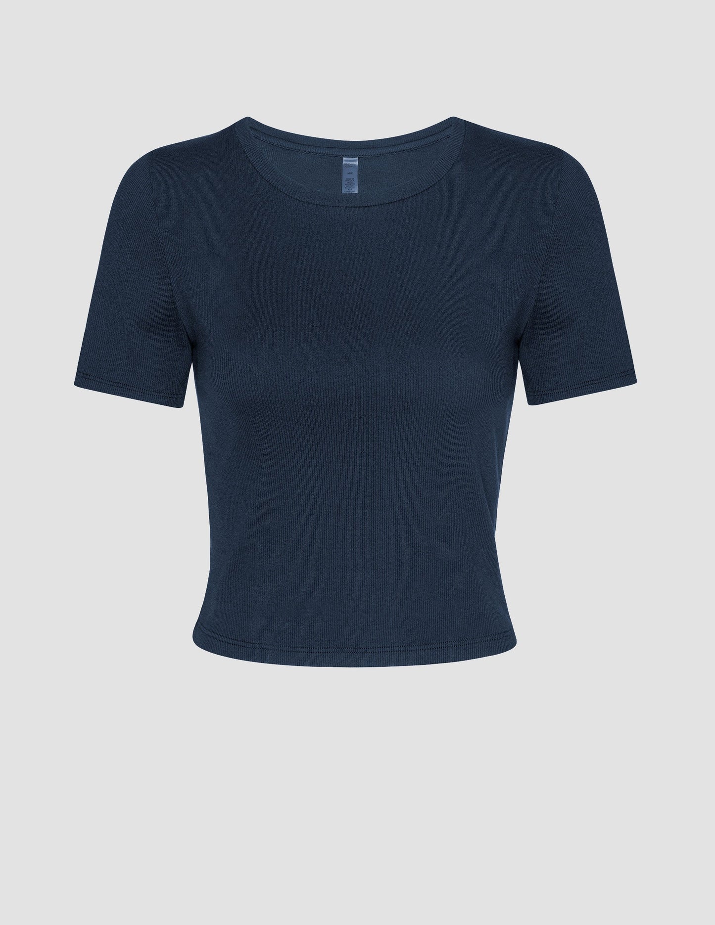 Beyond Yoga Women's Ribbed Baby Tee: Soft Cropped Crew Neck Top