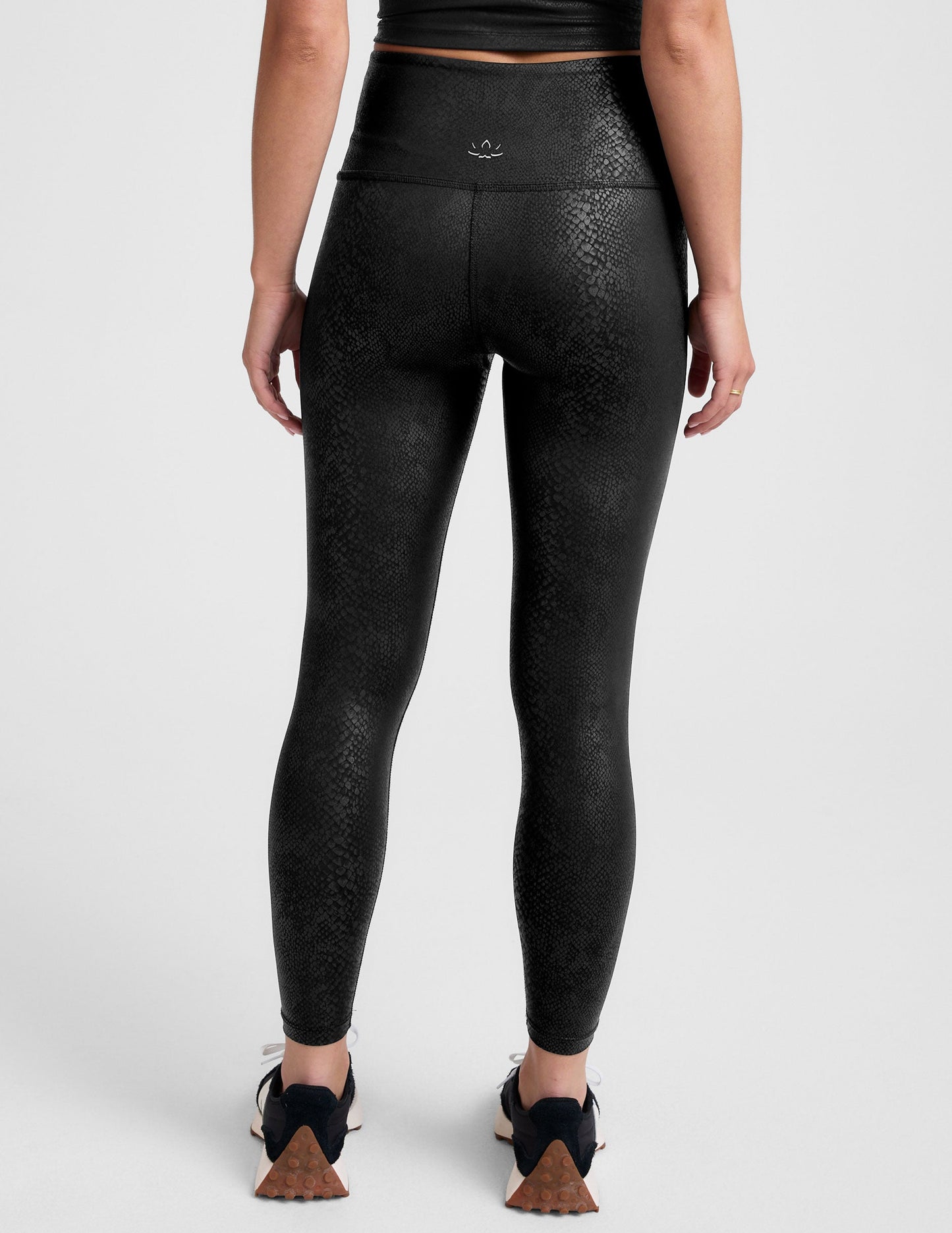 PowerShine Viper High-Waisted Midi Legging: Sleek Snake Print Activewear for Women