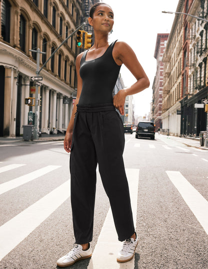 Comfortable Women's Mid-Rise Cargo Pant with Adjustable Hem and Secure Pockets