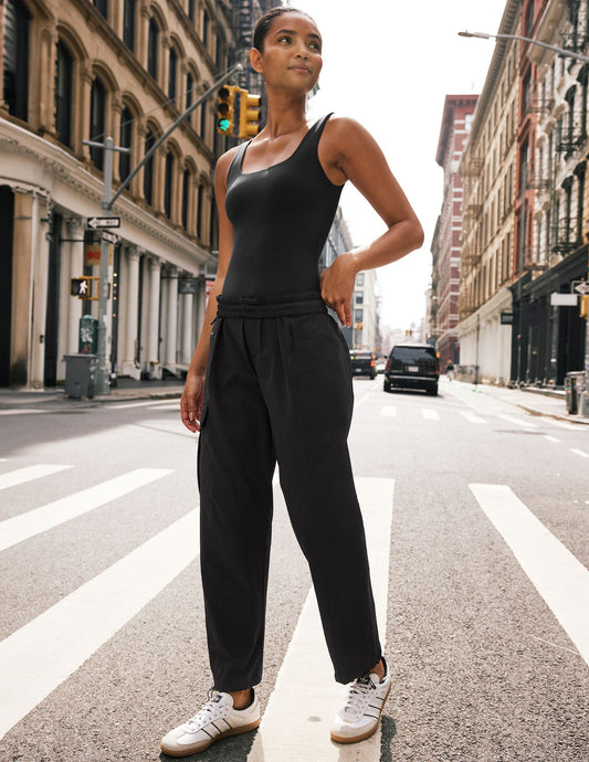 Comfortable Women's Mid-Rise Cargo Pant with Adjustable Hem and Secure Pockets