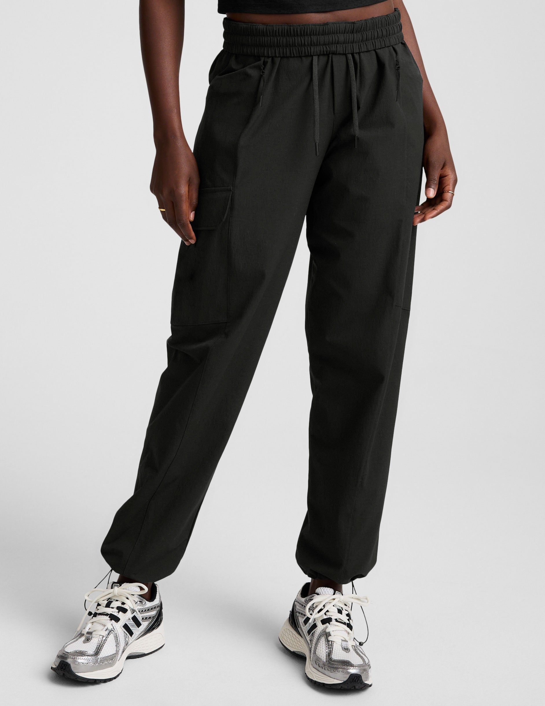 Comfortable Women's Mid-Rise Cargo Pant with Adjustable Hem and Secure Pockets